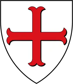Das Wappen von Pyrmont wurde seit dem Anspruch Paderborns auf dieses Gebiet abwechselnd mit dem paderbornischen Kreuz im Wappenschild geführt