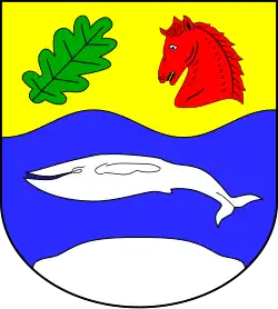 Bartenwal auf dem Wappen von Groß Pampau (Kreis Herzogtum Lauenburg)