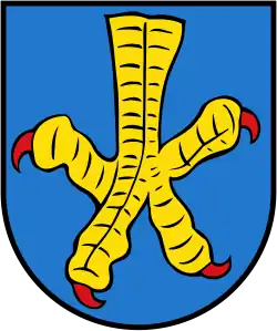 Greifenklaue im Wappen von Gundheim