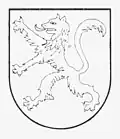 Wappen der Gemeinde Oberwolfach 1970 (Skizze)