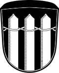 Pfähle im Wappen von Pfofeld