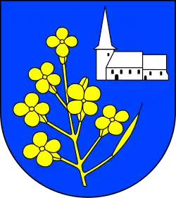 Wappen der Gemeinde Pronstorf mit der Kirche