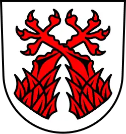 Gekreuzte Adlerfänge, aufwärts gerichtet (Sontheim an der Brenz)