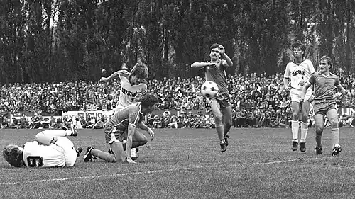 DFB-Pokal 1981/82: 1:0 für Borussia Mönchengladbach durch den Kopfball von Wilfried Hannes