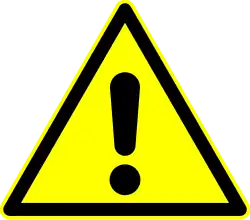 DIN 4844-2 Warnung vor einer Gefahrenstelle D-W000