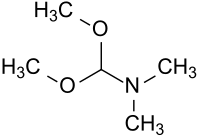 Strukturformel von Dimethylformamiddimethylacetal
