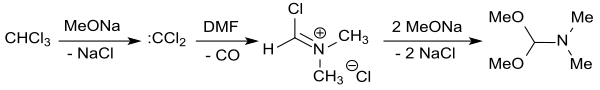 Synthese von DMF-DMA mit Chloroform