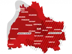 Donau 3 FM Sendegebiet DAB+