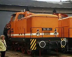 Ursprüngliche V 60 D aus Babelsberg mit dem fehlenden Dachüberhang