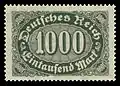 1000 Mark Inlandsbriefporto 1. bis 23.&nbsp;August 1923