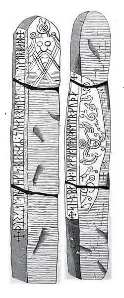 Runenstein I + II von Lund