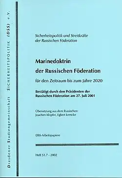 Marinedoktrin der RF, Heft&nbsp;51.7, Drsd.&nbsp;2002, DSS-Arbeitspapiere.