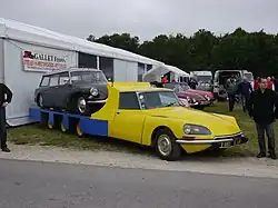 Citroën DS-Eiltransporter; vierachsiger Autotransporter (zweite Modellversion)