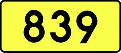 Droga wojewódzka 839