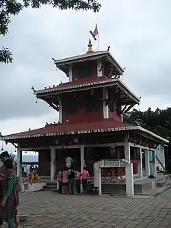Kalika Mandir oberhalb der Stadt Gaidakot