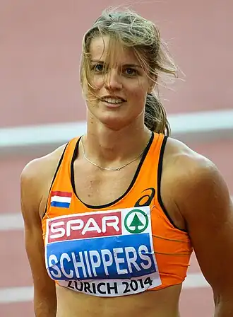 Dafne Schippers, noch nicht in der Form späterer Jahre – Rang fünf in 22,92&nbsp;s