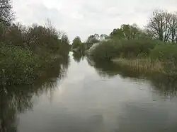 Dahmer Kanal im Verlauf der (West-) Peene