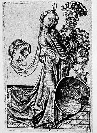 Dame mit Helm und Bindenschild (L. 220)