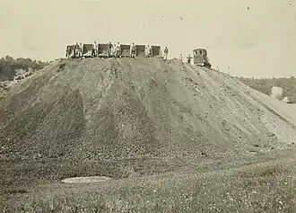 Dammschüttung bei Gemmenich