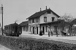 In der Epoche III entstehen viele Nebenlinien zur Erschließung des Hinterlandes. Dampftriebwagen der KWStE mit Kittel-Kessel in Ötlingen in Süddeutschland, 1910