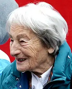 Dana Zátopková (Foto: 2014), 1952 Olympiasiegerin, errang die&nbsp;Silbermedaille