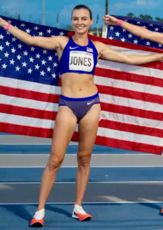 Dani Jones bei den NACAC-Meisterschaften 2025 in Freeport