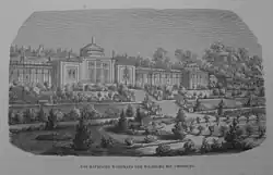 Maurisches Landhaus und Großes Bassin 1865, mit Gruppe&nbsp;3