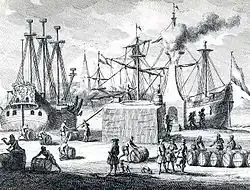 Das Tran kochen vom Wallfischspeck