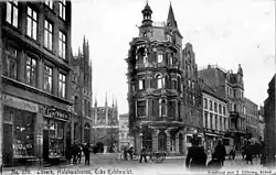 Holstenstraße, Ecke Kohlmarkt um 1906