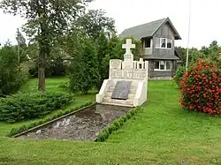 Denkmal für die Waldbrüder-Partisanen (2014).