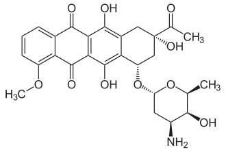 Struktur von Daunorubicin