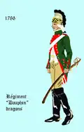 Régiment du Dauphin dragons, 1786 bis 1791