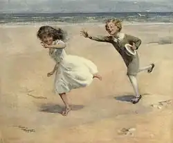 David und Emily am Strand (Frank Reynold)