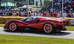 De Tomaso P72, vorn auch seitlich dem P70 ähnlich,[4] Goodwood 2019