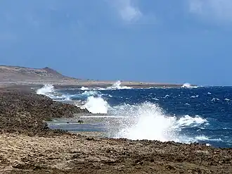 Blick auf die raue Nordküste Curaçaos im Nationalpark Shete Boka
