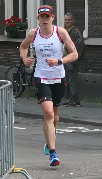 Sarissa De Vries beim Ironman Maastricht-Limburg, 2016
