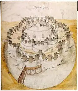 Deal Castle 2011 und in einer Grundrissskizze von 1539, die vermutlich Heinrich VIII. gezeigt wurde[25][26]