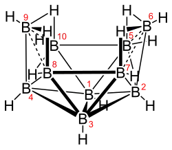 Strukturformel von Decaboran