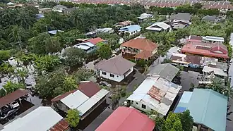 Luftbild von Überschwemmungen in Klang, 21. Dezember 2021