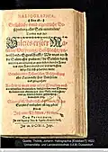 Erwähnung der Saline Staßfurt in Thöldes „HALIOGRAPHIA“ anno 1622.