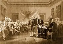 1823 Declaration of Independence (Kupferstich)