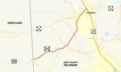 Karte der Delaware State Route 300