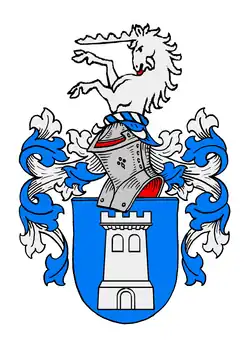 Erstes und späteres Stammwappen derer von Dellingshausen