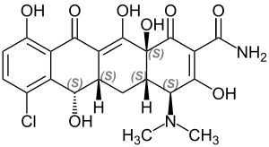 Strukturformel Demeclocyclin
