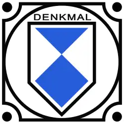 Denkmal­pla­kette in ver­schie­denen deut­schen Bundes­ländern, ehem. Denkmal­kenn­zeich­nung in der DDR