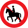 C26.1: Einfahrtverbot für Reiter
