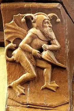 Der Schalk bläst Wind unter den Rock der Butterhanne