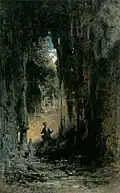 Der Mineraloge in der Grotte (∼ 1880)