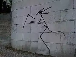 Der Professor mit dem Bumerang, unterhalb ETH/Universität Zürich