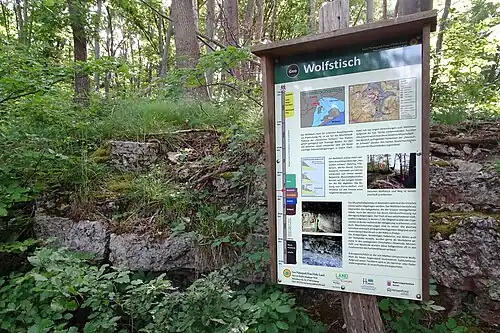 Die dolomitischen Kalke aus dem Bereich der Terebratelbänke wurden hier für die Zementherstellung abgebaut